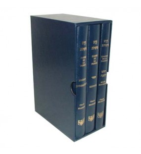 L'arme de la parole - Coffret trois volumes - Roch Hachana, Yom Kippour, Prières journalières (Bleu)